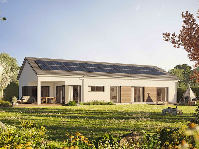 Fertighaus Bungalow 169 von Hanse Haus, Bungalow Außenansicht 1