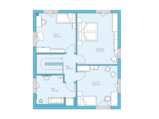Fertighaus Cubus 162 von Hanse Haus Schlüsselfertig ab 431778€, Cubushaus Grundriss 2