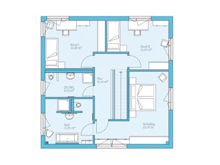 Fertighaus Cubus 167 von Hanse Haus Schlüsselfertig ab 459877€, Cubushaus Grundriss 2