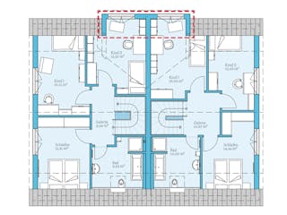 Fertighaus Duo 315 von Hanse Haus Schlüsselfertig ab 800084€, Satteldach-Klassiker Grundriss 2