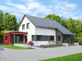 Fertighaus Variant 35-161 von Hanse Haus Schlüsselfertig ab 408087€, Satteldach-Klassiker Außenansicht 1