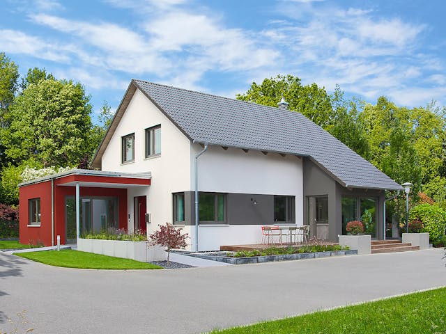 Fertighaus Variant 35-161 von Hanse Haus Schlüsselfertig ab 422494€, Satteldach-Klassiker Außenansicht 1 Fertighaus Variant 35-161 von Hanse Haus Schlüsselfertig ab 422494€, Satteldach-Klassiker Außenansicht 1