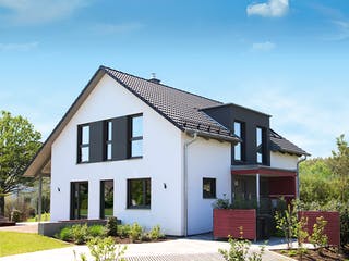 Fertighaus Variant 35-174 von Hanse Haus Schlüsselfertig ab 435975€, Satteldach-Klassiker Außenansicht 1