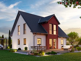 Fertighaus Variant 45-130 von Hanse Haus, Satteldach-Klassiker Außenansicht 1