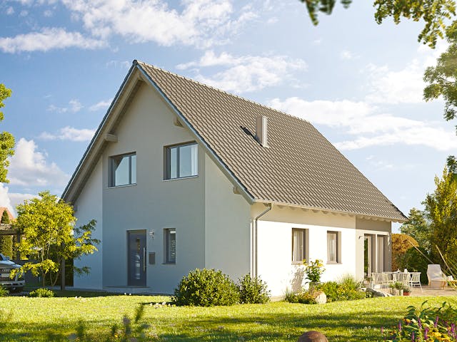 Fertighaus Variant 45-154 von Hanse Haus Schlüsselfertig ab 418561€, Satteldach-Klassiker Außenansicht 1 Fertighaus Variant 45-154 von Hanse Haus Schlüsselfertig ab 418561€, Satteldach-Klassiker Außenansicht 1