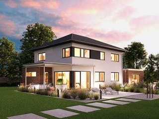 Fertighaus Villa 178 von Hanse Haus Schlüsselfertig ab 466844€, Stadtvilla Außenansicht 1