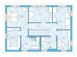 Fertighaus Villa 183 von Hanse Haus Schlüsselfertig ab 480280€, Stadtvilla Grundriss 2