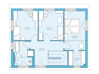 Fertighaus Vita 165 von Hanse Haus Schlüsselfertig ab 445342€, Pultdachhaus Grundriss 2