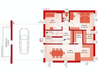 Fertighaus Liberty 194 F von HARTL HAUS Schlüsselfertig ab 707700€, Cubushaus Grundriss 1