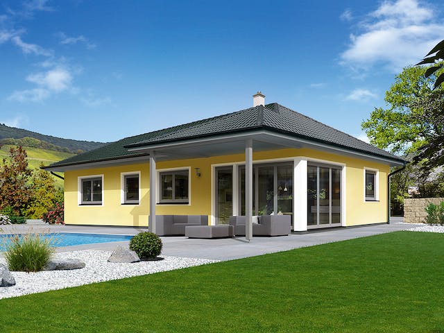 Fertighaus Trend 100 W von HARTL HAUS Schlüsselfertig ab 311120€, Bungalow Außenansicht 1