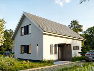 Massivhaus Classic 120.1 von Haus Der Handwerker, Satteldach-Klassiker Außenansicht 2