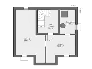 Massivhaus Classic 120.1 von Haus Der Handwerker, Satteldach-Klassiker Grundriss 3