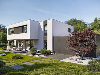 Massivhaus Lifestyle 176.1 von Haus der Handwerker, Cubushaus Außenansicht 1