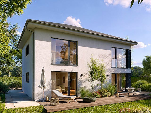 Massivhaus Stadtvilla 154.1 von Haus der Handwerker, Stadtvilla Außenansicht 1 Massivhaus Stadtvilla 154.1 von Haus der Handwerker, Stadtvilla Außenansicht 1