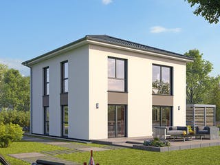 Massivhaus EFH Stadtvilla 124 von hebelHAUS, Stadtvilla Außenansicht 2