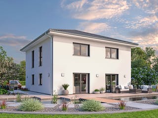 Massivhaus EFH Stadtvilla 153 von hebelHAUS, Stadtvilla Außenansicht 2