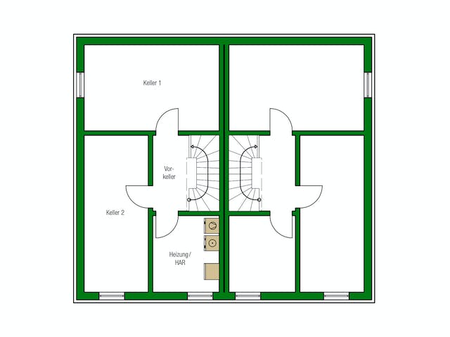 Massivhaus Bristol von HELMA MASSIVHAUS Schlüsselfertig ab 329000€, Satteldach-Klassiker Grundriss 4