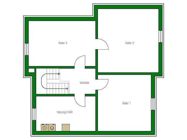 Massivhaus Brüssel von HELMA MASSIVHAUS Schlüsselfertig ab 422700€, Pultdachhaus Grundriss 3