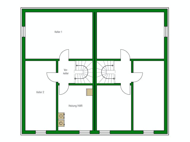 Massivhaus Dublin von HELMA MASSIVHAUS Schlüsselfertig ab 320900€, Stadtvilla Grundriss 3