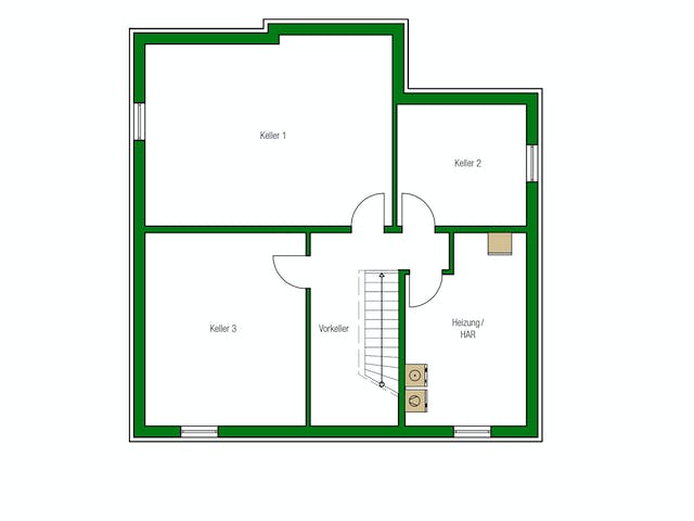 Massivhaus Florenz von HELMA MASSIVHAUS Schlüsselfertig ab 418300€, Stadtvilla Grundriss 3