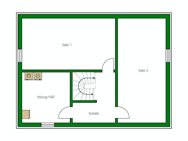 Massivhaus Trient von HELMA MASSIVHAUS Schlüsselfertig ab 378250€, Satteldach-Klassiker Grundriss 3