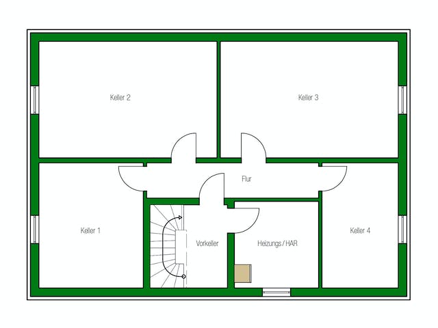 Massivhaus Zürich von HELMA MASSIVHAUS Schlüsselfertig ab 454700€, Satteldach-Klassiker Grundriss 3