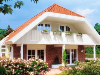 Fertighaus Helsinki von Danhaus Deutschland Schlüsselfertig ab 486718€, Satteldach-Klassiker Außenansicht 2