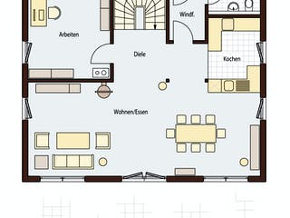 Blockhaus B165 Griesmayer von Frammelsberger R. Ingenieur-Holzbau, Blockhaus Grundriss 2