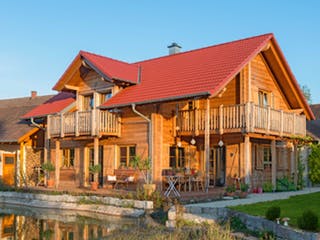 Blockhaus B138 Görlitz von Frammelsberger R. Ingenieur-Holzbau, Blockhaus Außenansicht 1