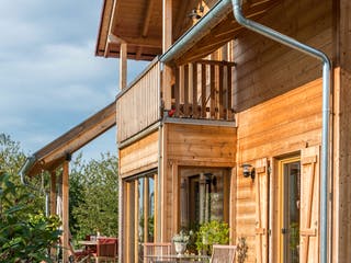 Blockhaus B155 Krank von Frammelsberger R. Ingenieur-Holzbau, Blockhaus Außenansicht 9