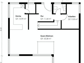 Fertighaus Homestory 139 von Lehner Haus Schlüsselfertig ab 466570€, Satteldach-Klassiker Grundriss 2
