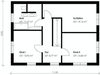 Fertighaus Homestory 190 von LEHNER HAUS Schlüsselfertig ab 399100€, Satteldach-Klassiker Grundriss 1
