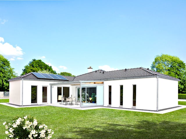 Fertighaus Homestory 271 von LEHNER HAUS Schlüsselfertig ab 274170€, Bungalow Außenansicht 1