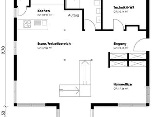 Fertighaus Homestory 359 von Lehner Haus Schlüsselfertig ab 456950€, Satteldach-Klassiker Grundriss 2
