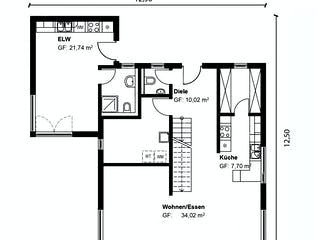 Fertighaus Homestory 314 von LEHNER HAUS, Cubushaus Grundriss 1