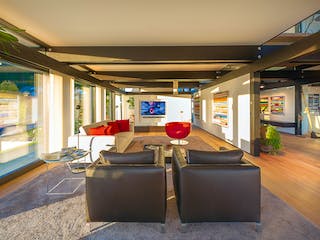 Fertighaus HUF Haus ART 5 Beispiel 5 von HUF HAUS, Fachwerk Innenansicht 1