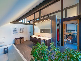 Fertighaus HUF Haus ART 5 Beispiel 5 von HUF HAUS, Fachwerk Innenansicht 4