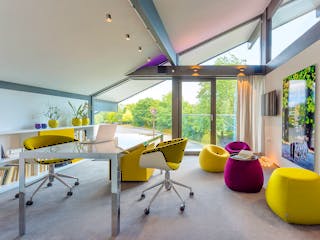 Fertighaus HUF Haus ART 6 Beispiel 7 von HUF HAUS, Fachwerk Innenansicht 8