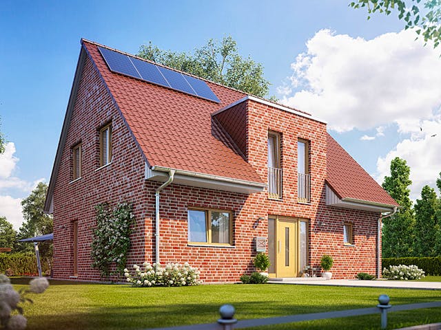 Massivhaus Alto 520 von Heinz von Heiden Zentrale Schlüsselfertig ab 307688€, Satteldach-Klassiker Außenansicht 1 Massivhaus Alto 520 von Heinz von Heiden Zentrale Schlüsselfertig ab 307688€, Satteldach-Klassiker Außenansicht 1