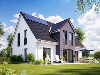 Massivhaus Alto 610 von Heinz von Heiden Zentrale Schlüsselfertig ab 297757.5€, Satteldach-Klassiker Außenansicht 1