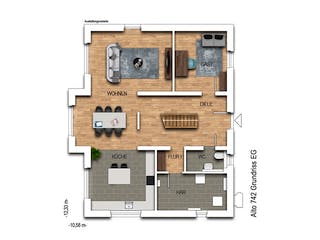 Massivhaus Alto 742 von Heinz von Heiden Zentrale Schlüsselfertig ab 357368.9€, Satteldach-Klassiker Grundriss 1