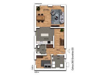 Massivhaus Calvus 260 von Heinz von Heiden Zentrale Schlüsselfertig ab 325405.6€, Satteldach-Klassiker Grundriss 1