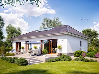 Massivhaus Cumulus 560 von Heinz von Heiden Zentrale Schlüsselfertig ab 243673.7€, Bungalow Außenansicht 1