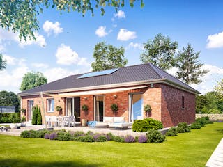 Massivhaus Cumulus 780 von Heinz von Heiden Zentrale Schlüsselfertig ab 266301.2€, Bungalow Außenansicht 1