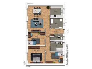 Massivhaus Cumulus 780 von Heinz von Heiden Zentrale Schlüsselfertig ab 266301.2€, Bungalow Grundriss 1