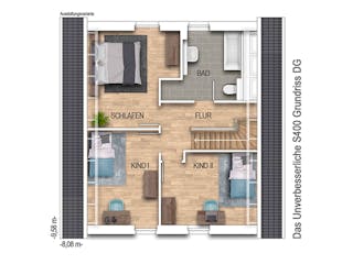 Massivhaus Das Unverbesserliche S400 von Heinz von Heiden Zentrale Schlüsselfertig ab 218576.7€, Grundriss 2