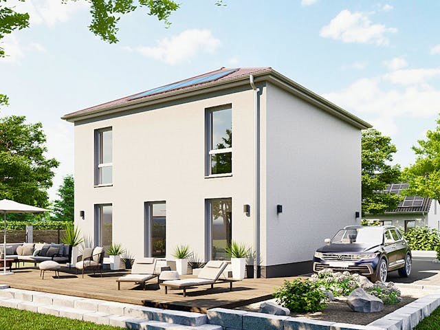 Massivhaus Die Unverbesserliche V110 von Heinz von Heiden Zentrale Schlüsselfertig ab 238417€, Stadtvilla Außenansicht 1 Massivhaus Die Unverbesserliche V110 von Heinz von Heiden Zentrale Schlüsselfertig ab 238417€, Stadtvilla Außenansicht 1