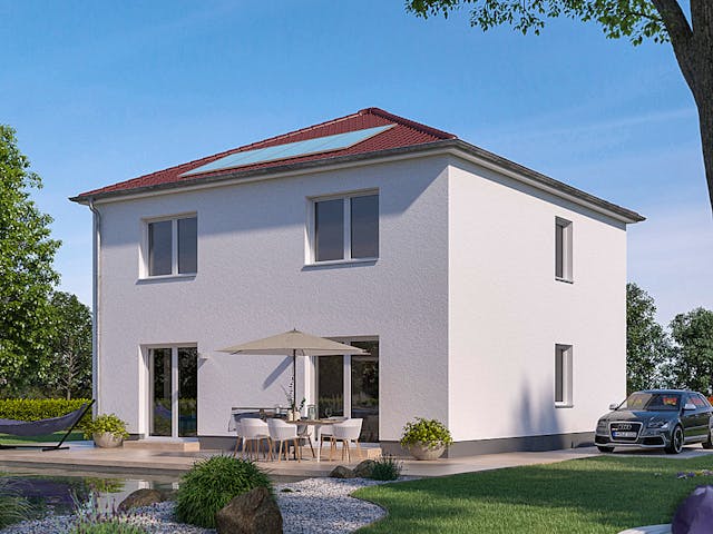 Massivhaus Die Unverbesserliche V150 von Heinz von Heiden Zentrale Schlüsselfertig ab 263116€, Stadtvilla Außenansicht 1 Massivhaus Die Unverbesserliche V150 von Heinz von Heiden Zentrale Schlüsselfertig ab 263116€, Stadtvilla Außenansicht 1