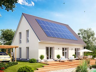 Massivhaus Alto 74K von Heinz von Heiden Zentrale Schlüsselfertig ab 375554.1€, Satteldach-Klassiker Außenansicht 1