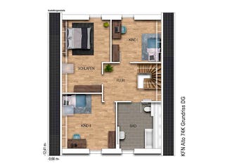 Massivhaus Alto 74K von Heinz von Heiden Zentrale Schlüsselfertig ab 375554.1€, Satteldach-Klassiker Grundriss 2